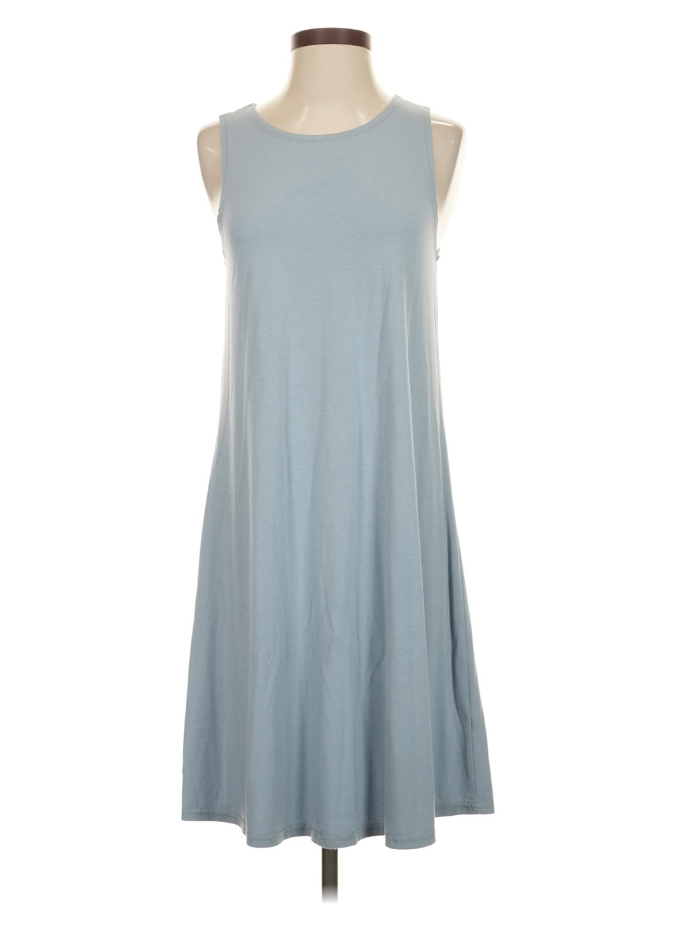 Free Fly Apparel Light Blue Sleeveless Bamboo Flex Midi Dress